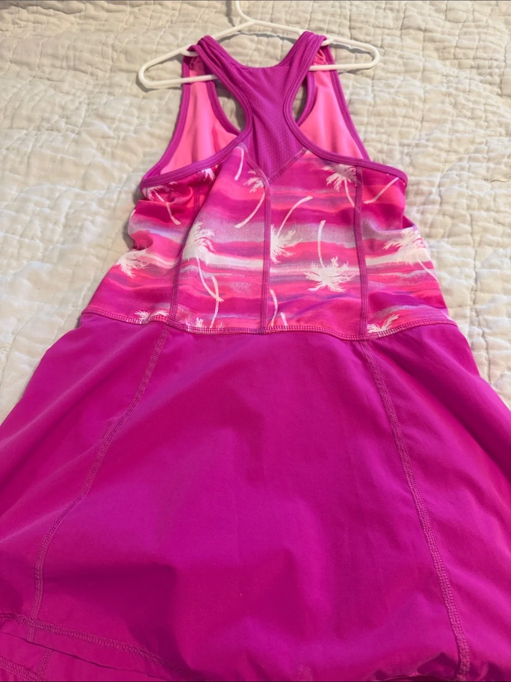 Gymboree Pink Palm-Print Racerback One-Piece Dress